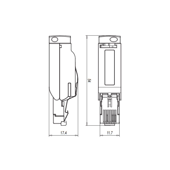 RJ45、直型公頭、絕緣層刺破連接技術(shù)、0CF161 